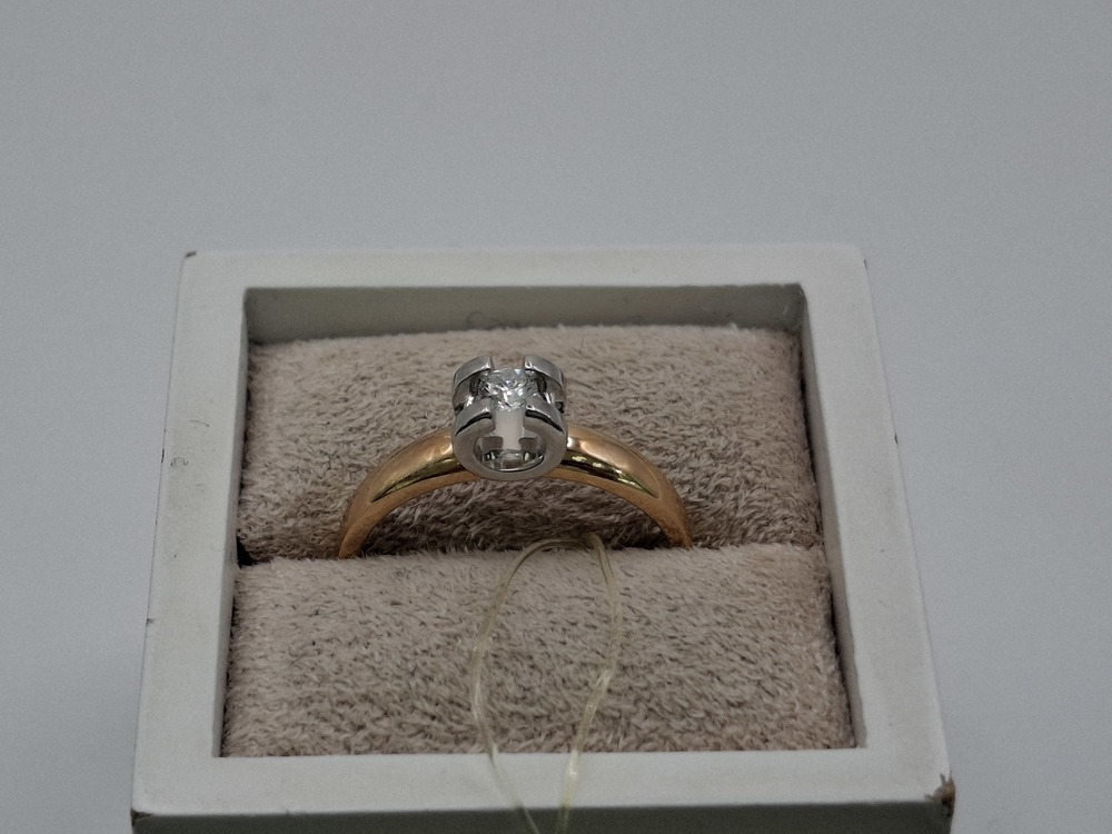 К0124-120 КОЛЬЦО БРИЛЛИАНТ (Au 585)