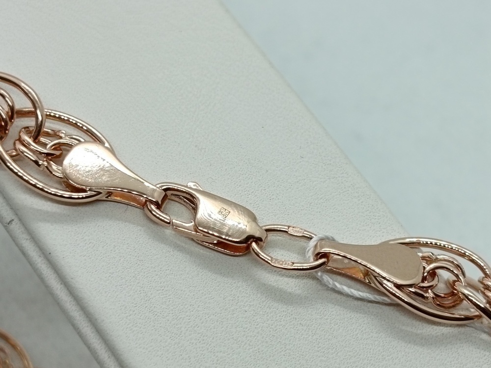 БРАСЛЕТ ПУСТОТЕЛЫЙ Нона бисмарк (Au 585)