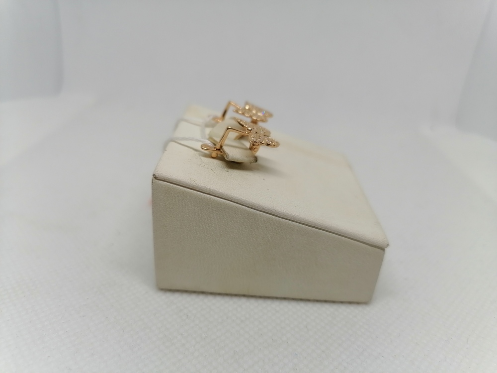 СКМИ585 СЕРЬГИ С КАМНЯМИ (Au 585)