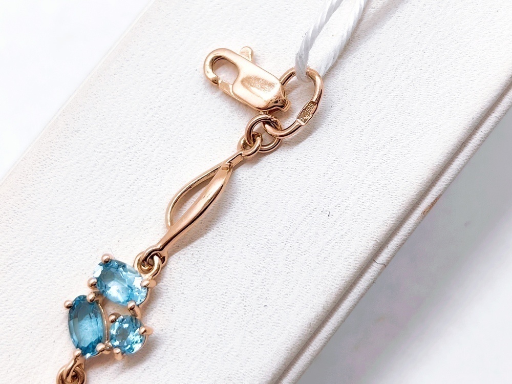 Б585 БРАСЛЕТ С КАМНЯМИ (Au 585)