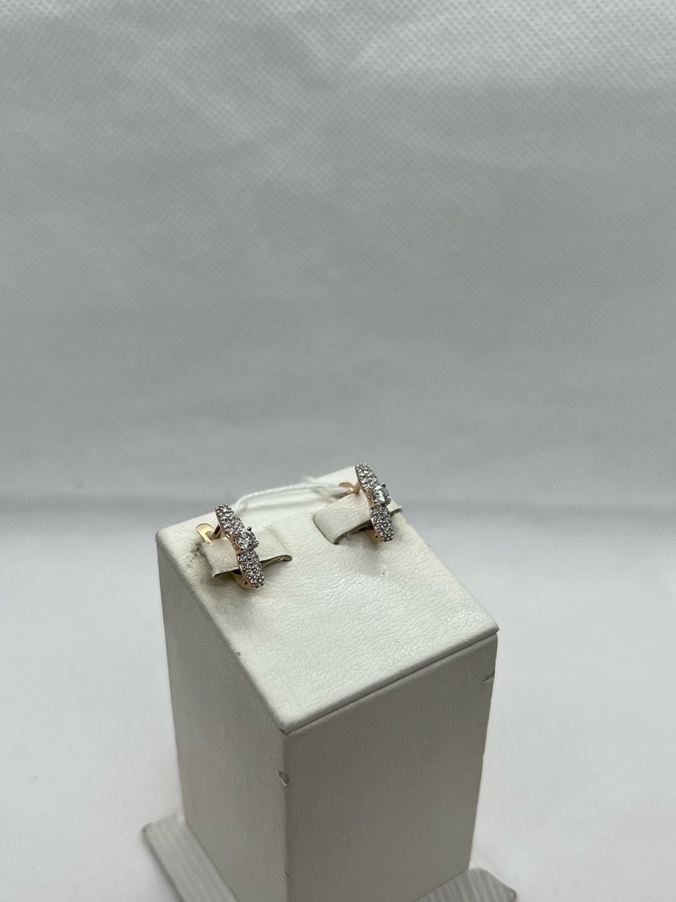 СКМИ585 СЕРЬГИ С КАМНЯМИ (Au 585)