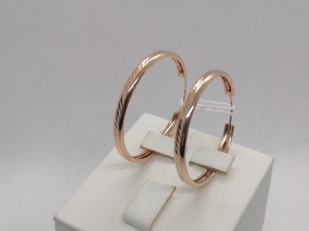 СКОН585 СЕРЬГИ КОНГО (Au 585)