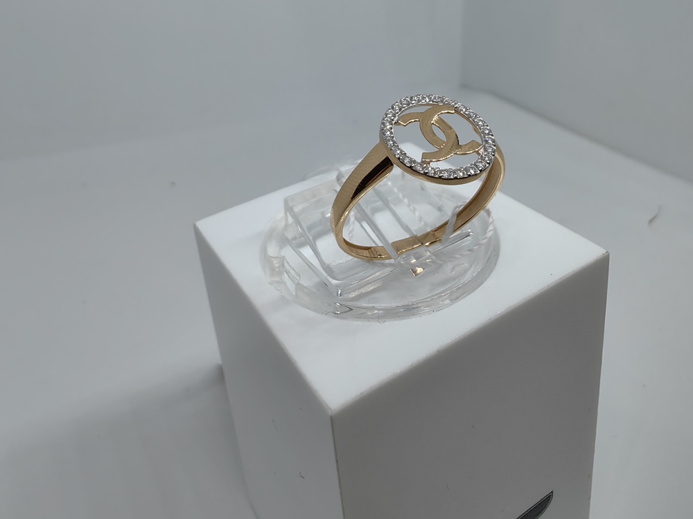 КОЛЬЦО С КАМНЯМИ (Au 585)