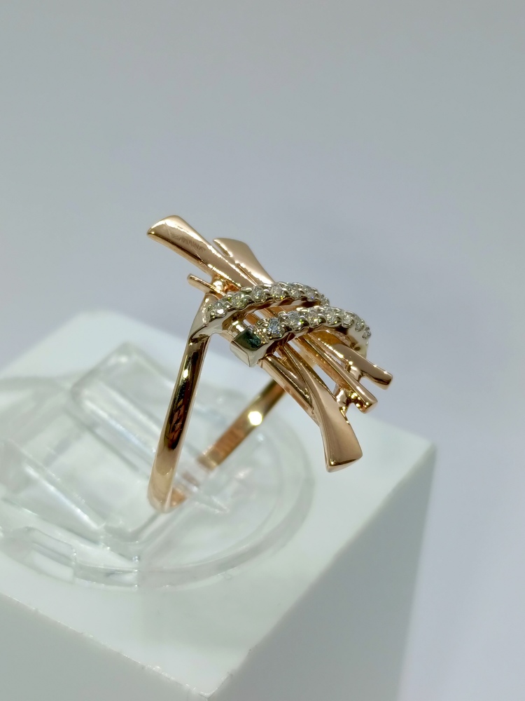 КОЛКМИ585 КОЛЬЦО С КАМНЯМИ (Au 585)