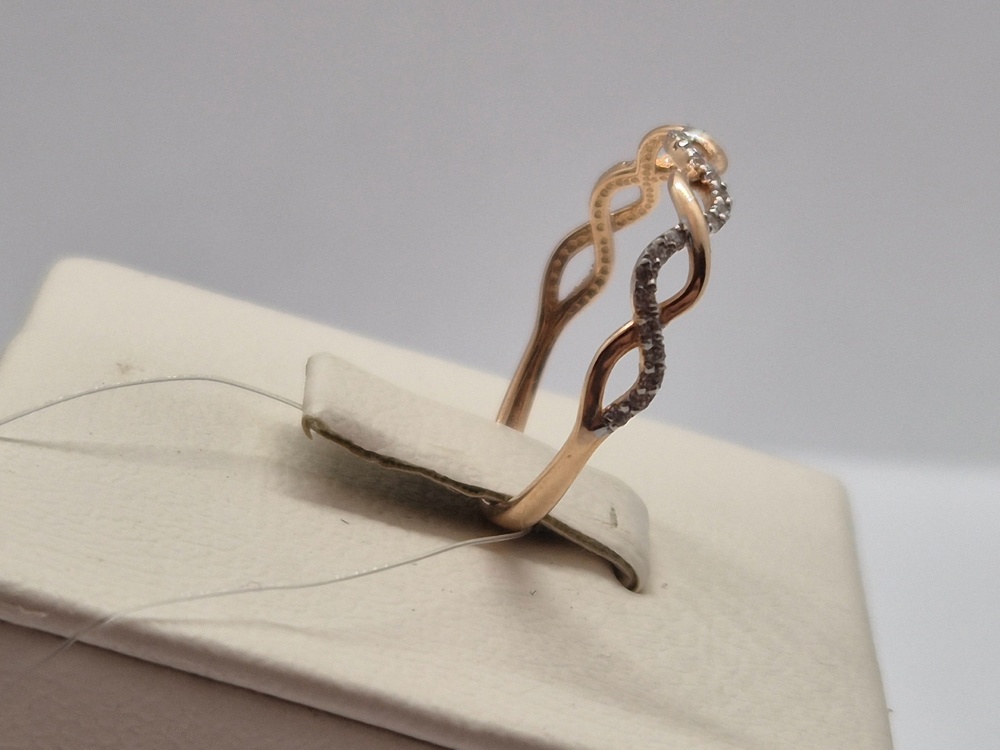 КОЛЬЦО С КАМНЯМИ (Au 585)