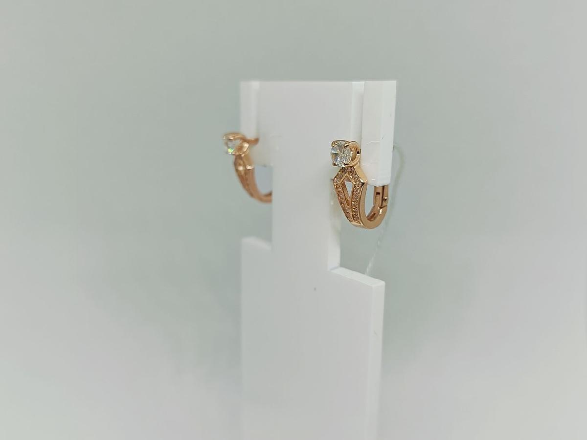 СКМИ585 СЕРЬГИ С КАМНЯМИ (Au 585)