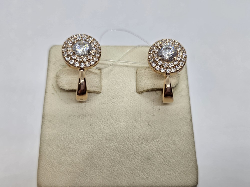 СЕРЬГИ С КАМНЯМИ (Au 585)