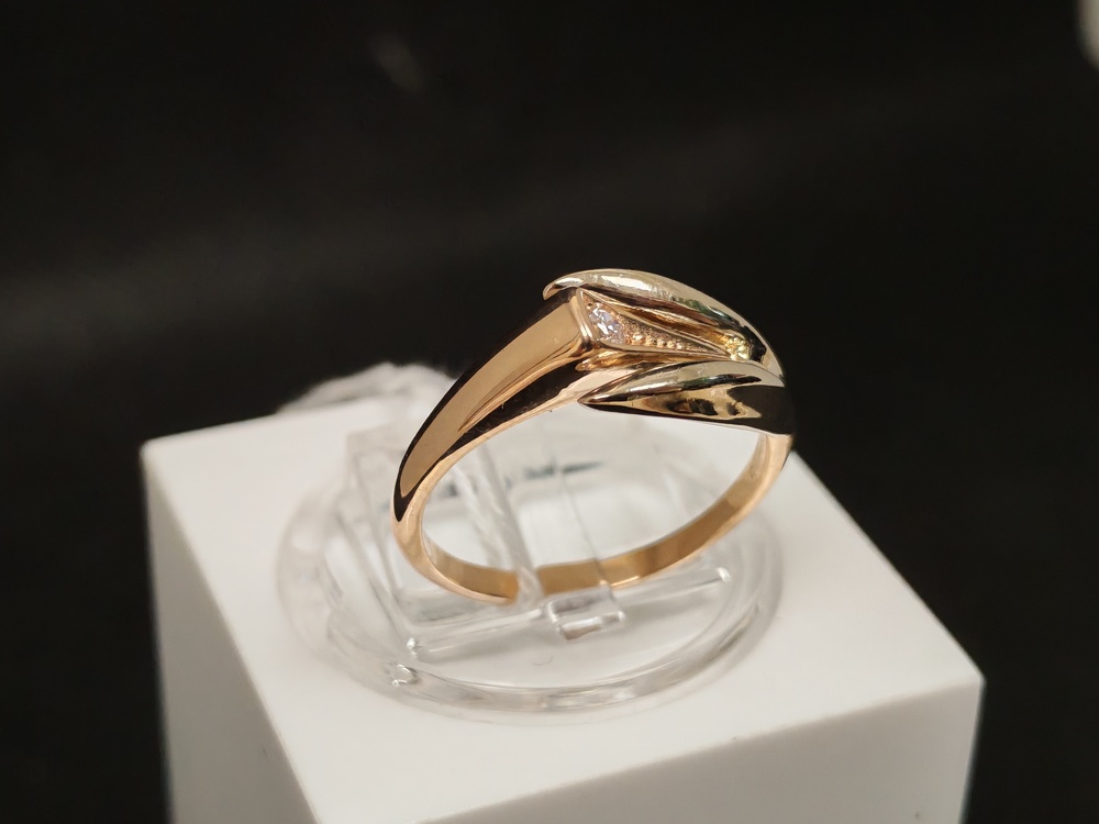 КОЛКМ585 КОЛЬЦО С КАМНЕМ (Au 585)