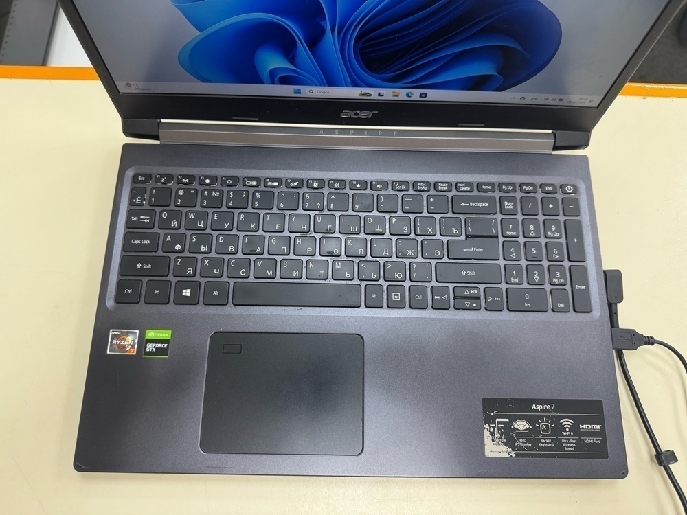 Ноутбук Acer; Ryzen 7 3750H, GeForce GTX 1650, 16 Гб, 512 GB, Нет