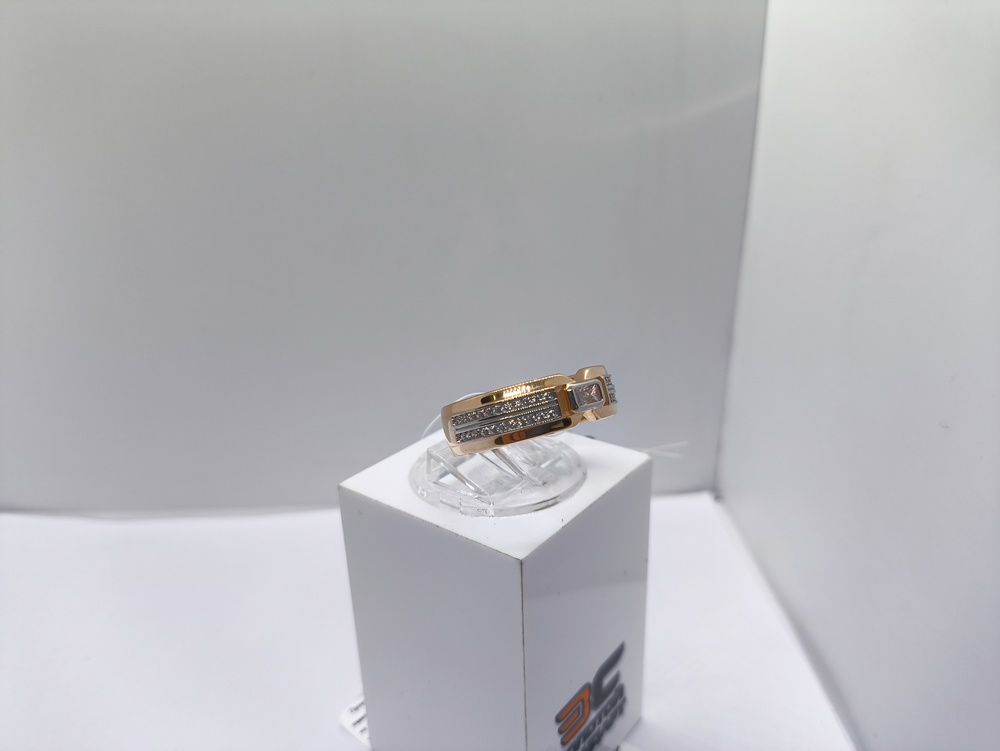 КОЛЬЦО С КАМНЯМИ (Au 585)