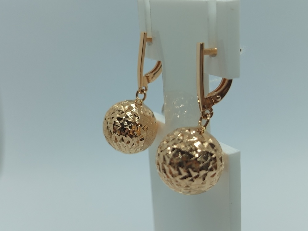 СЕРЬГИ БЕЗ КАМНЯ (Au 585)