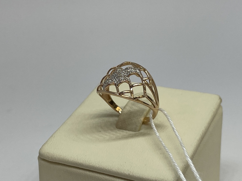 КОЛКМИ585 КОЛЬЦО С КАМНЯМИ (Au 585)