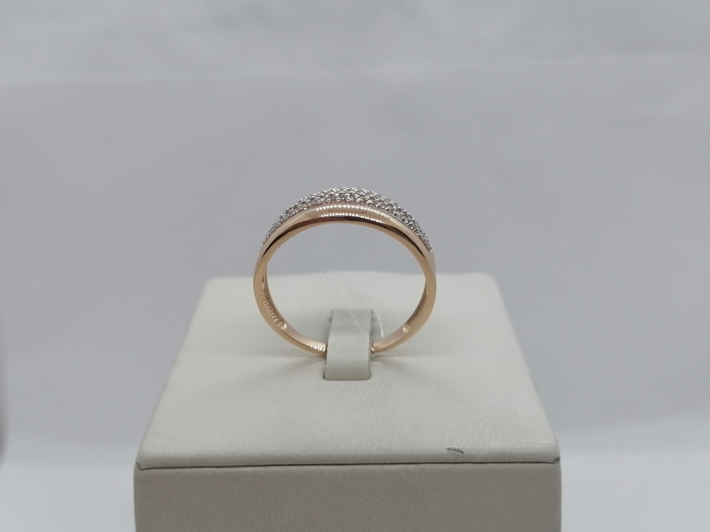 КОЛЬЦО С КАМНЯМИ (Au 585)