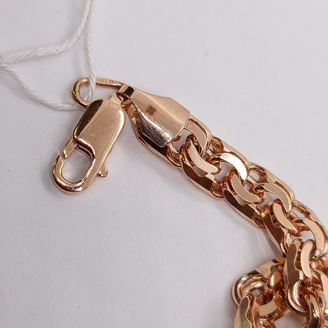 БЛБ585 БРАСЛЕТ ПОЛНОВЕСНЫЙ Бисмарк (Au 585)