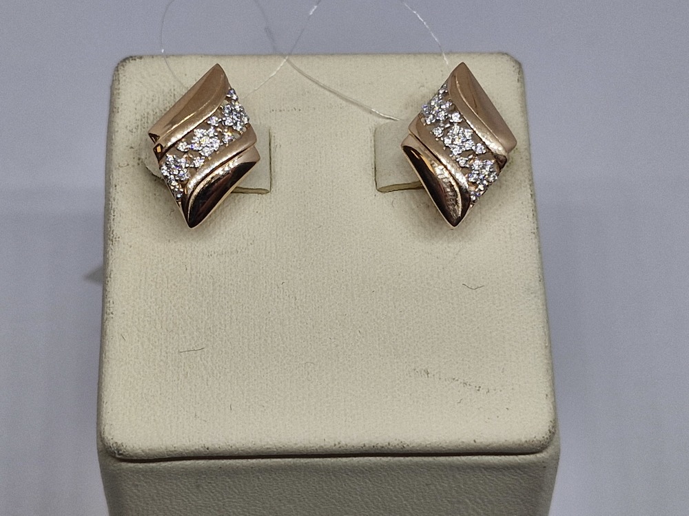 СЕРЬГИ С КАМНЯМИ (Au 585)