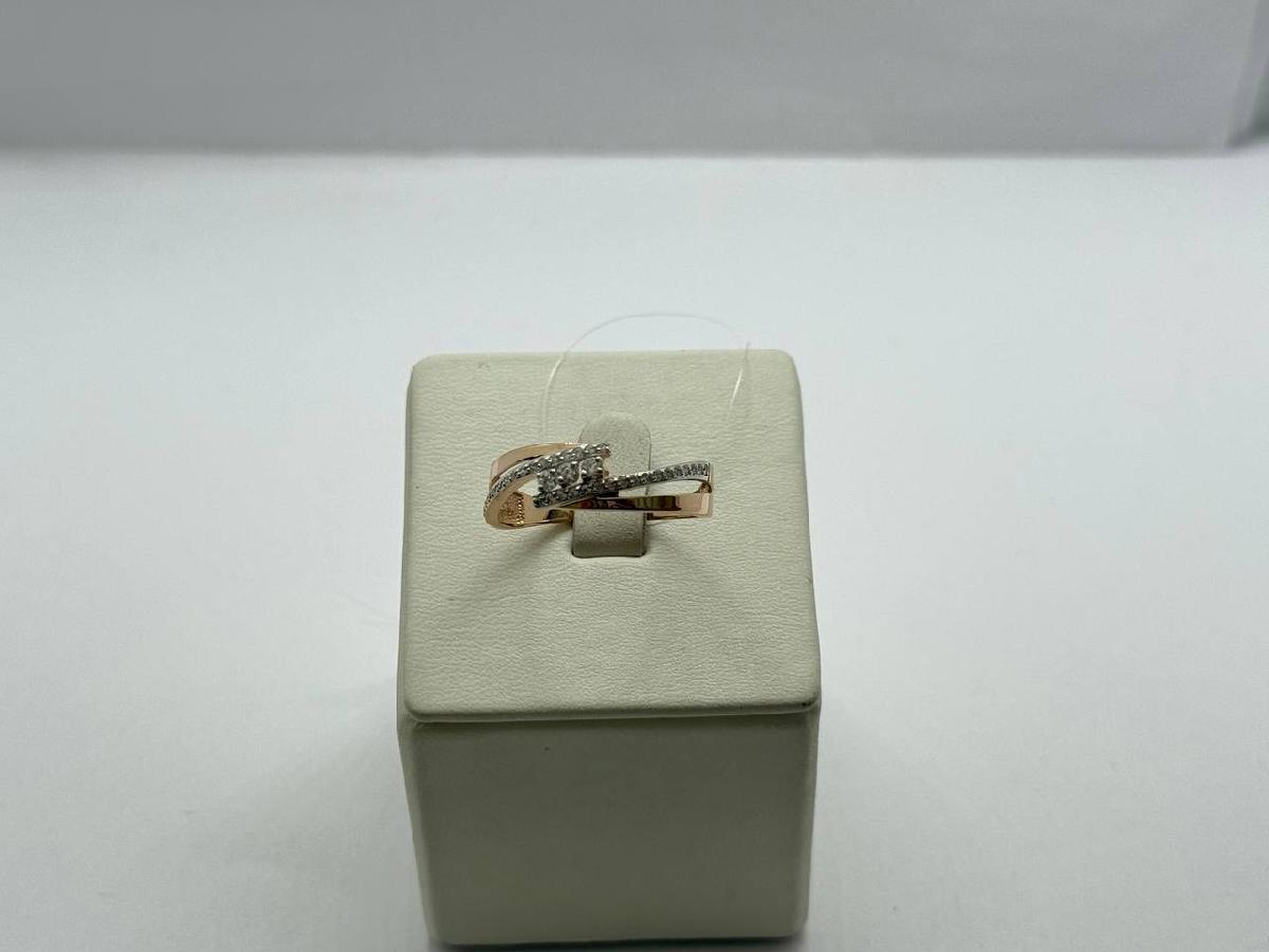 КОЛЬЦО С КАМНЯМИ (Au 585)