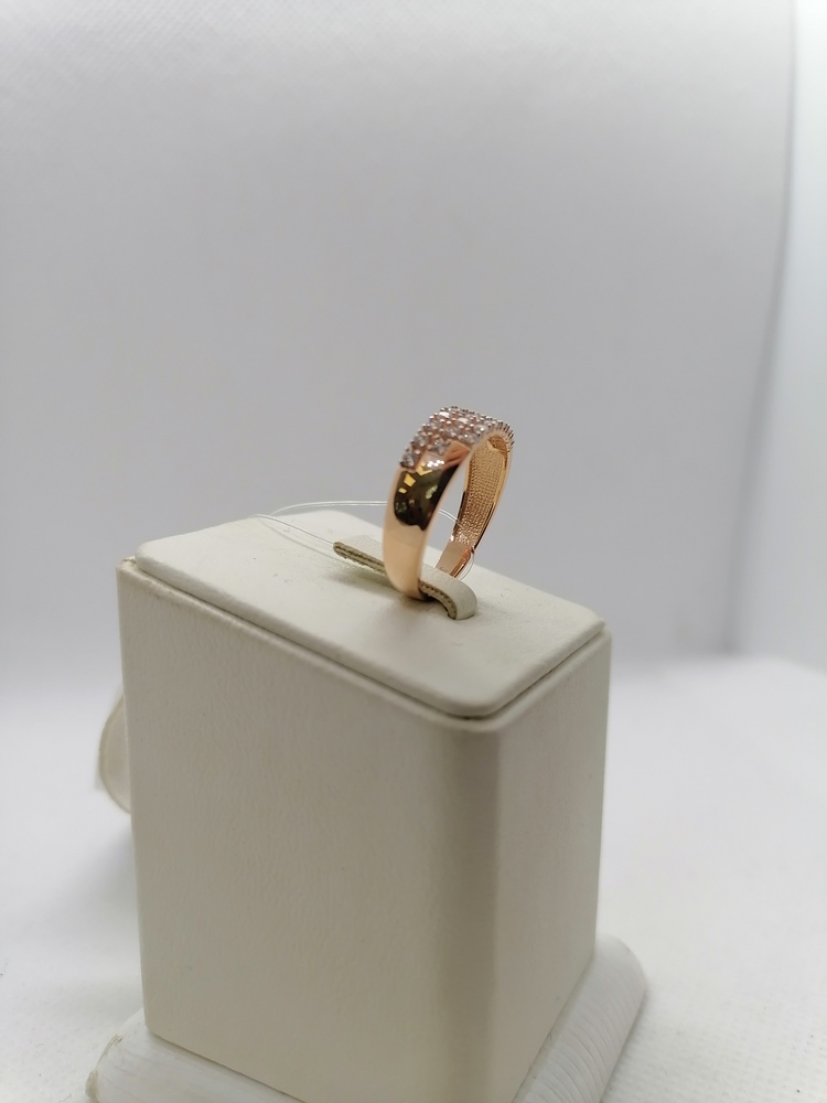 КОЛЬЦО С КАМНЯМИ (Au 585)