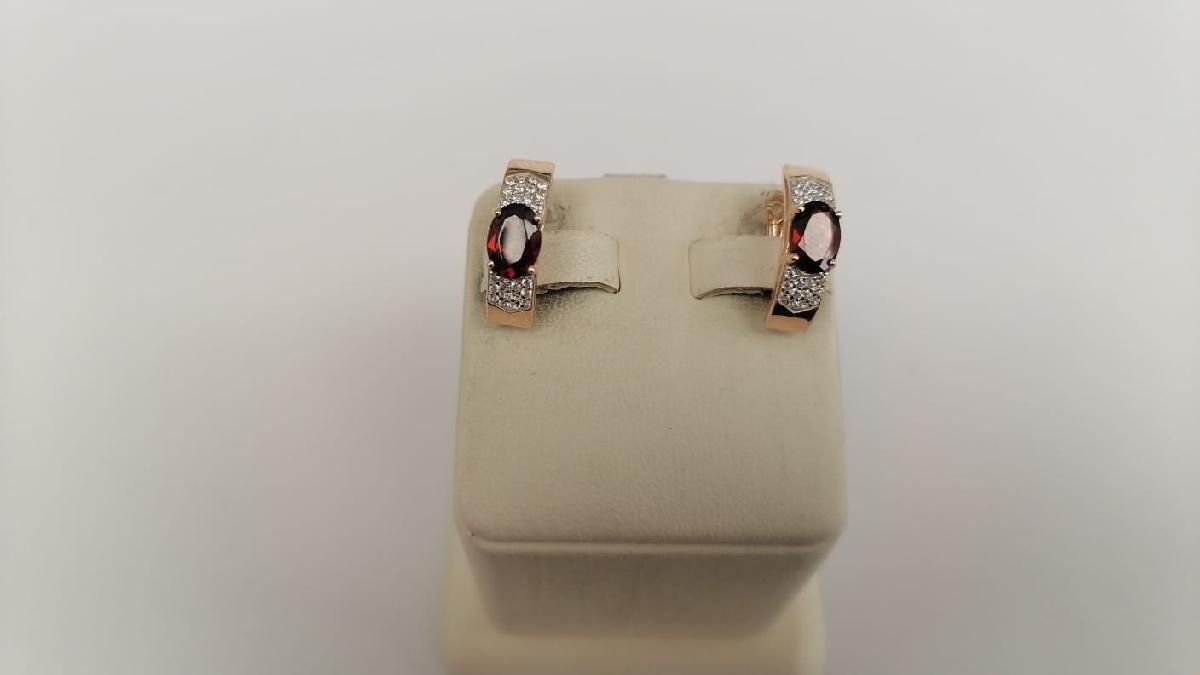 СЕРЬГИ С КАМНЯМИ (Au 585)