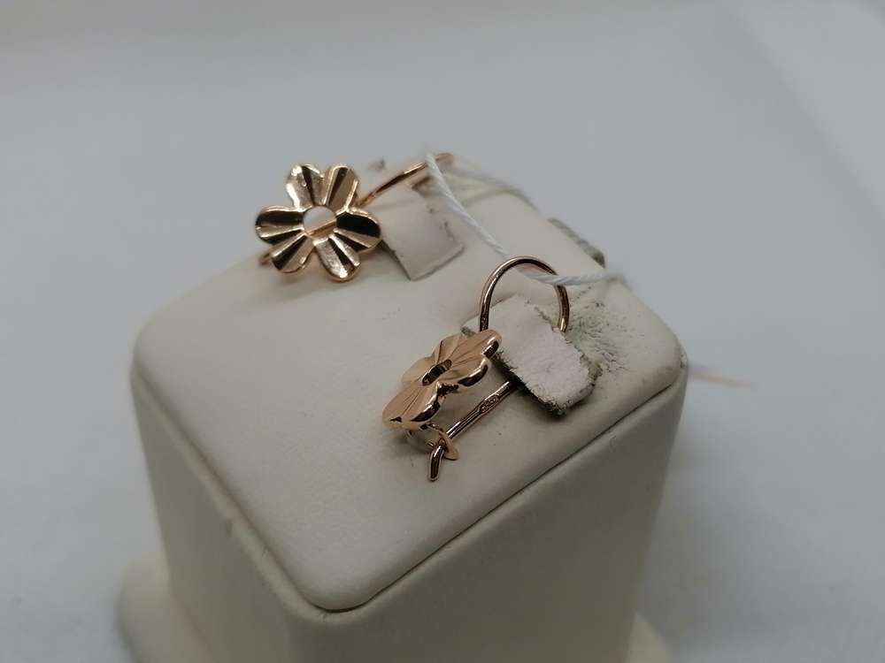 СБКМ583 СЕРЬГИ БЕЗ КАМНЯ (Au 583)