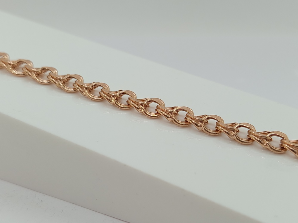 БРАСЛЕТ ПУСТОТЕЛЫЙ Бисмарк (Au 585)