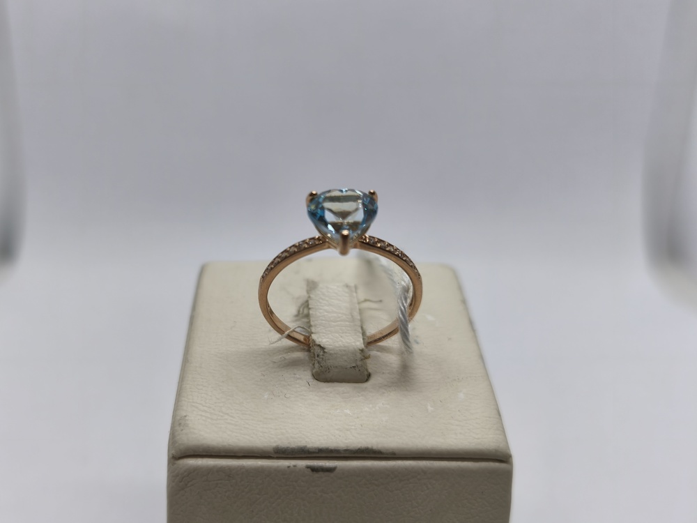 КОЛЬЦО С КАМНЯМИ (Au 585)