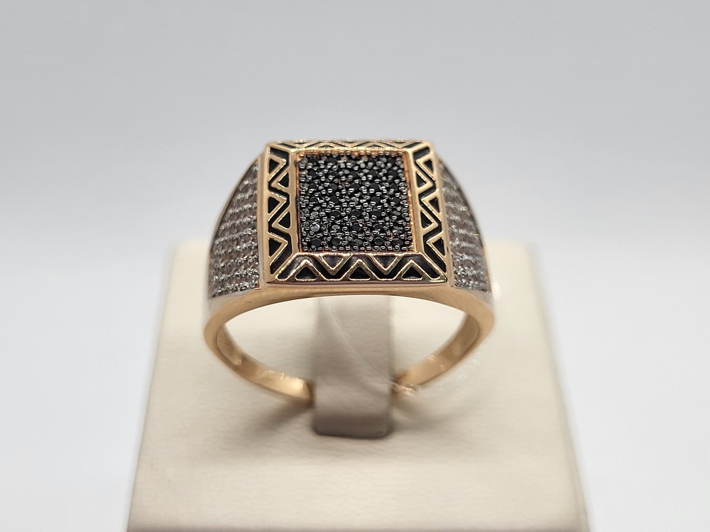 ПЕЧАТКА С КАМНЯМИ (Au 585)