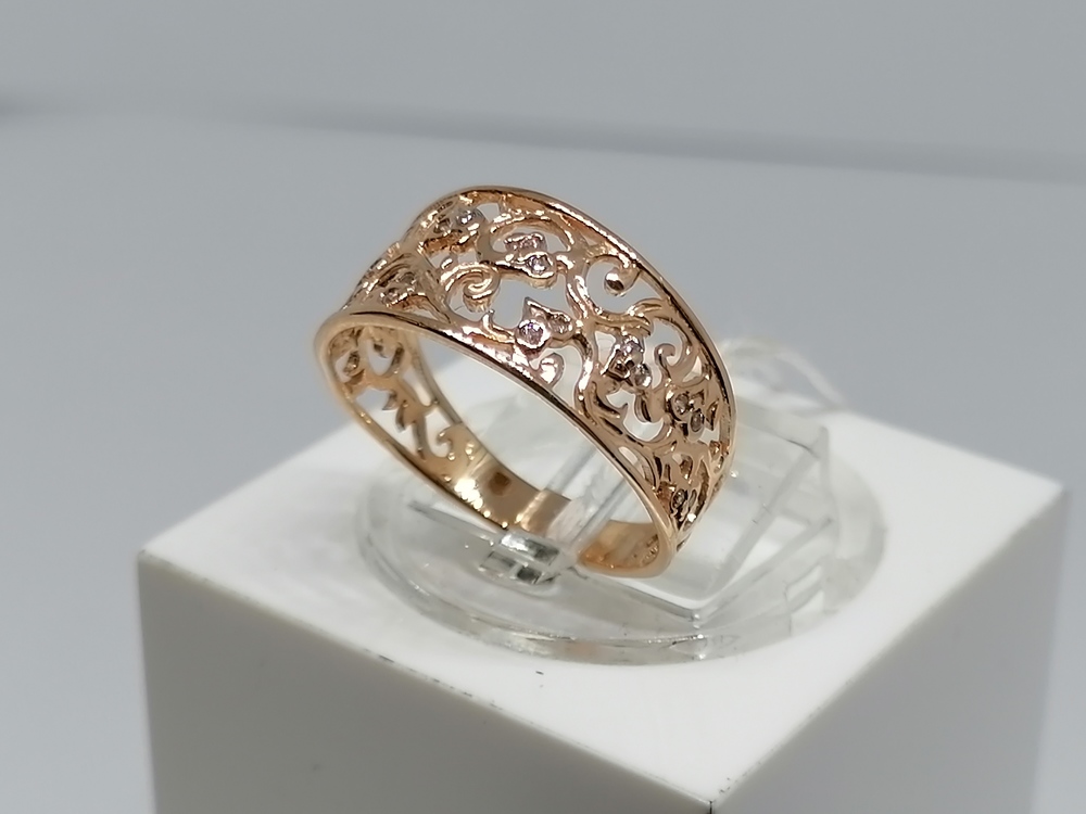 КОЛКМИ585 КОЛЬЦО С КАМНЯМИ (Au 585)