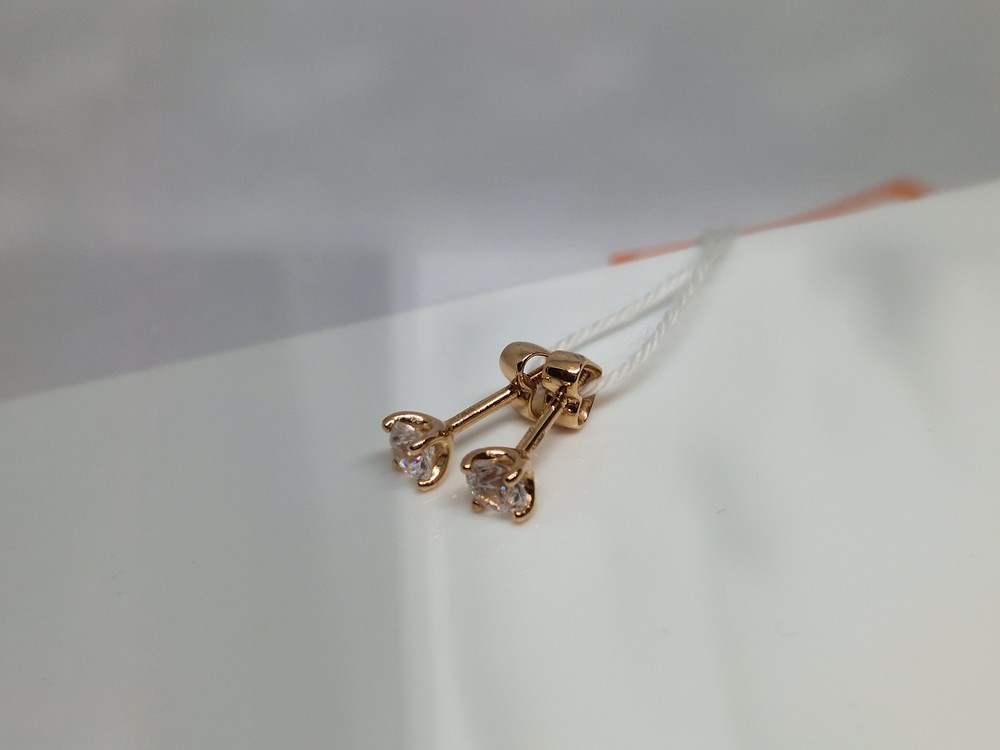 СПУС585 СЕРЬГИ ПУСЕТЫ (Au 585)