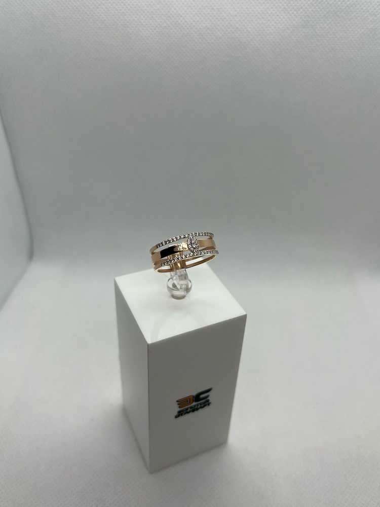 КОЛЬЦО С КАМНЯМИ (Au 585)