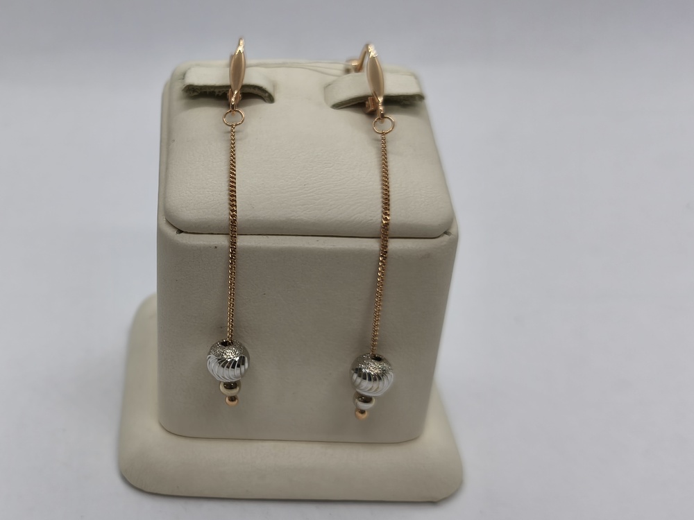 СЕРЬГИ БЕЗ КАМНЯ (Au 585)