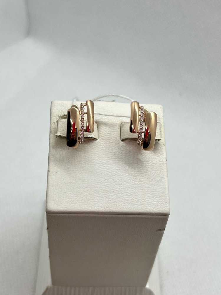 СКМИ585 СЕРЬГИ С КАМНЯМИ (Au 585)