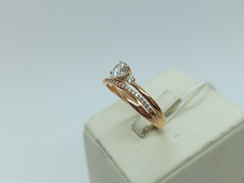 КОЛКМИ585 КОЛЬЦО С КАМНЯМИ (Au 585)