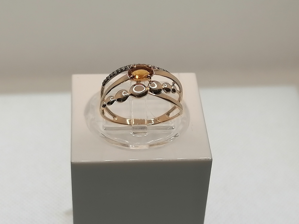 КОЛЬЦО ЦИТРИН (Au 585)