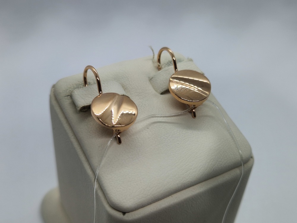 СЕРЬГИ ПЕТЕЛЬКА без камня (Au 585)