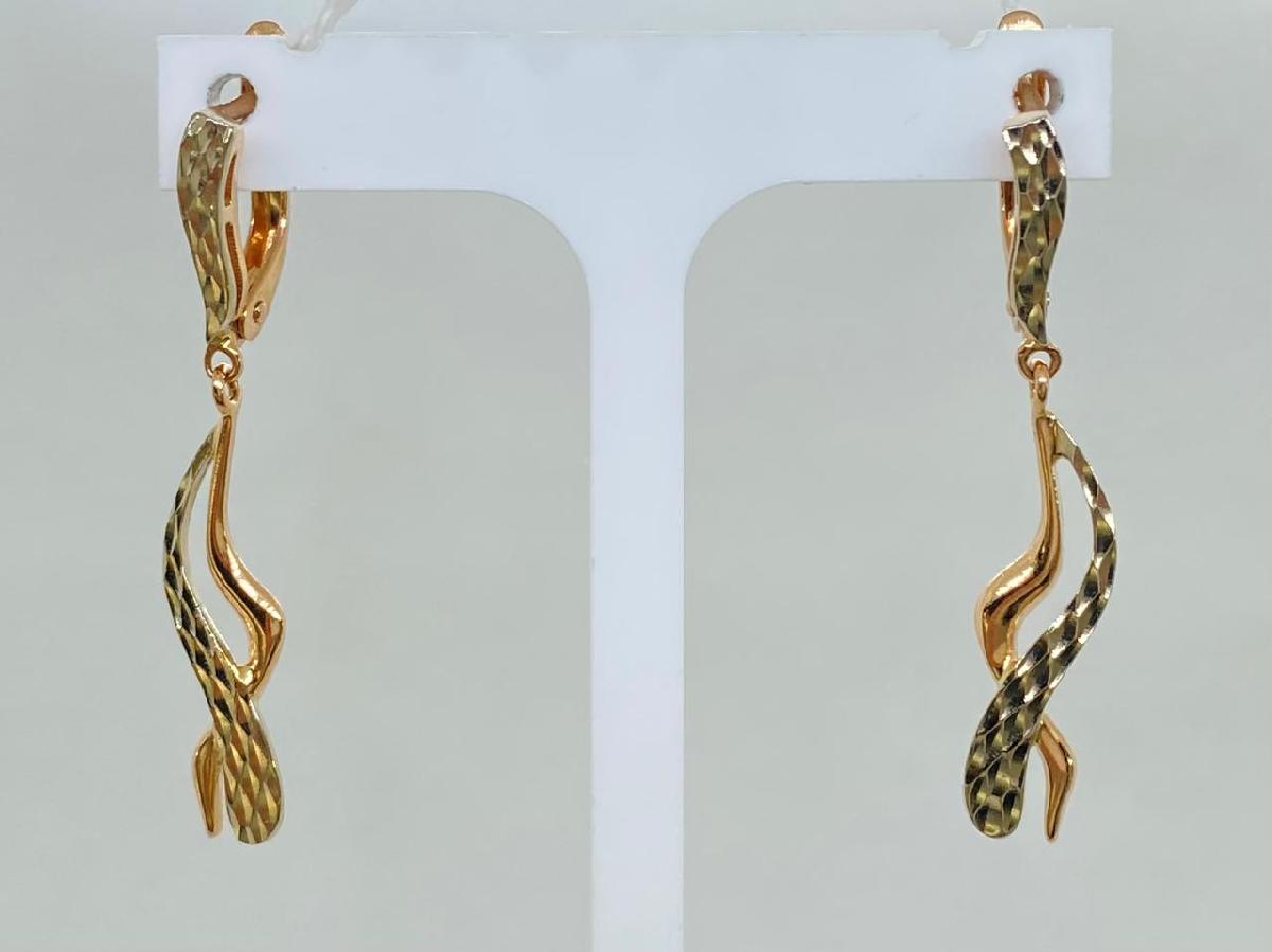 СЕРЬГИ БЕЗ КАМНЯ (Au 585)