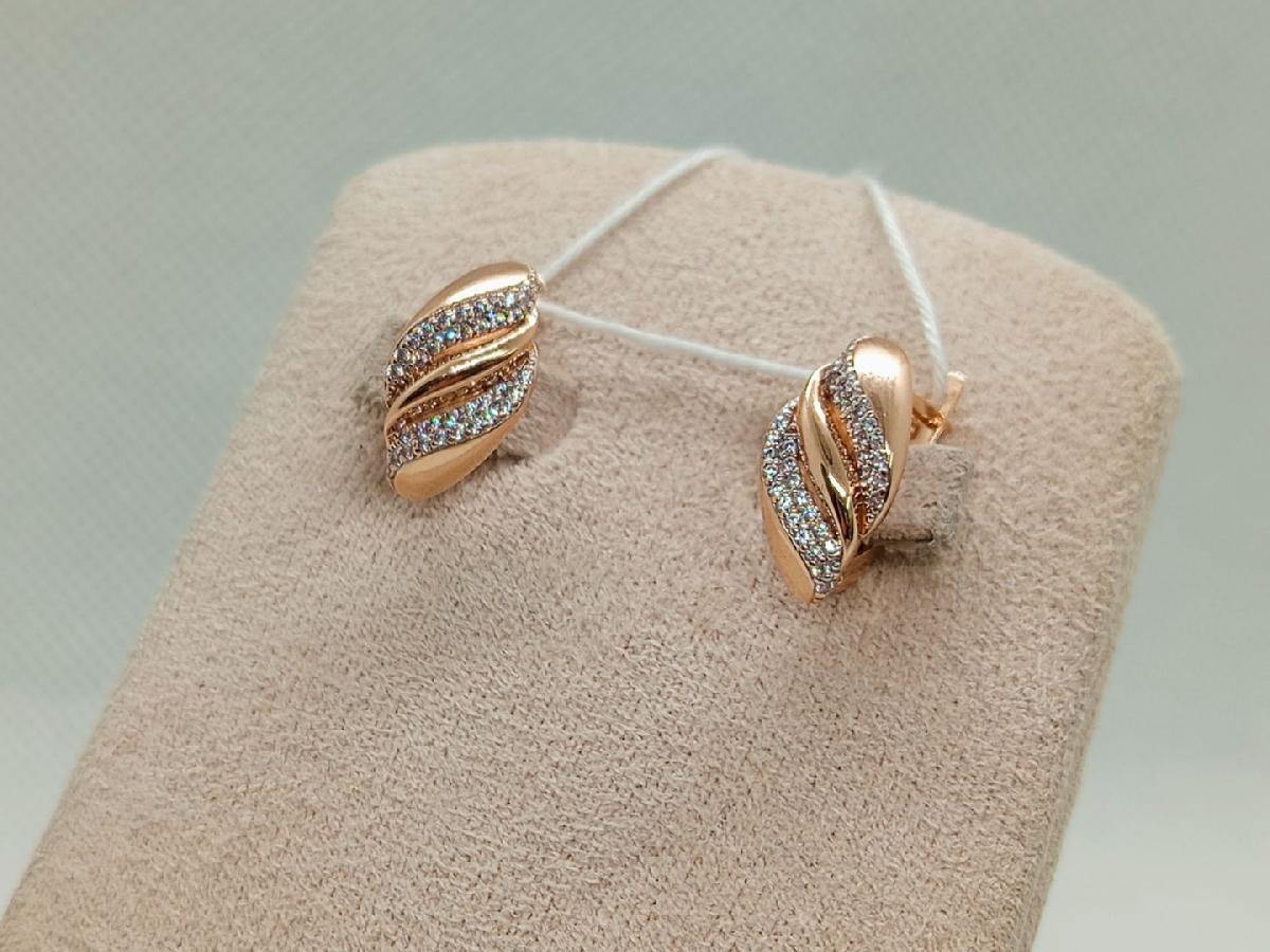 СЕРЬГИ С КАМНЯМИ (Au 585)