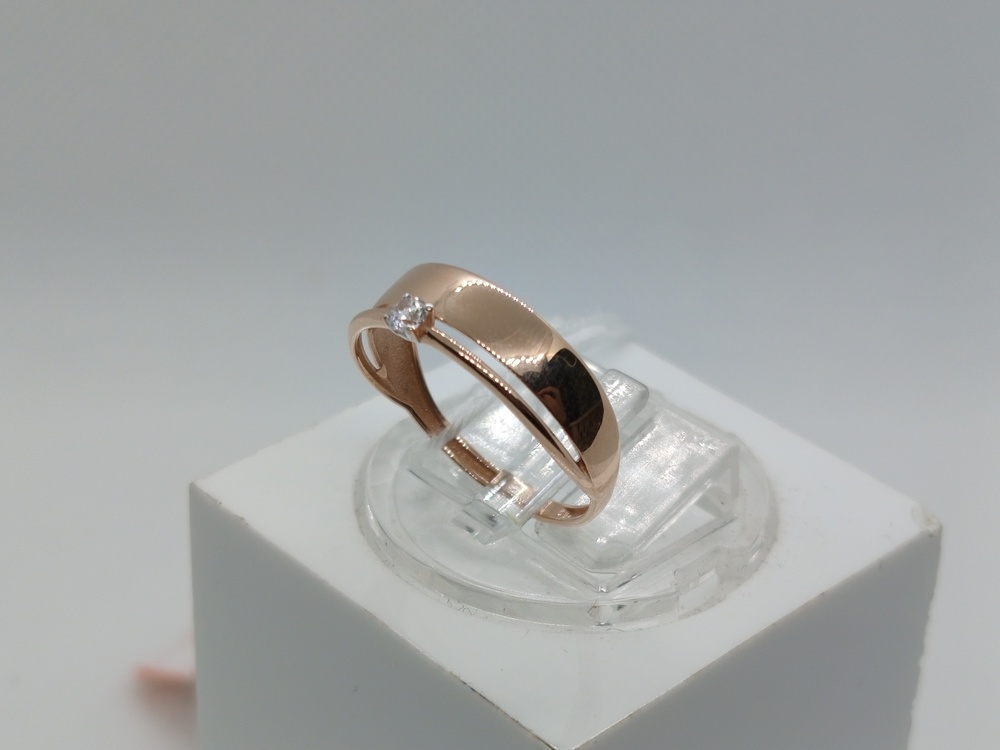 КОЛКМ585 КОЛЬЦО С КАМНЕМ (Au 585)