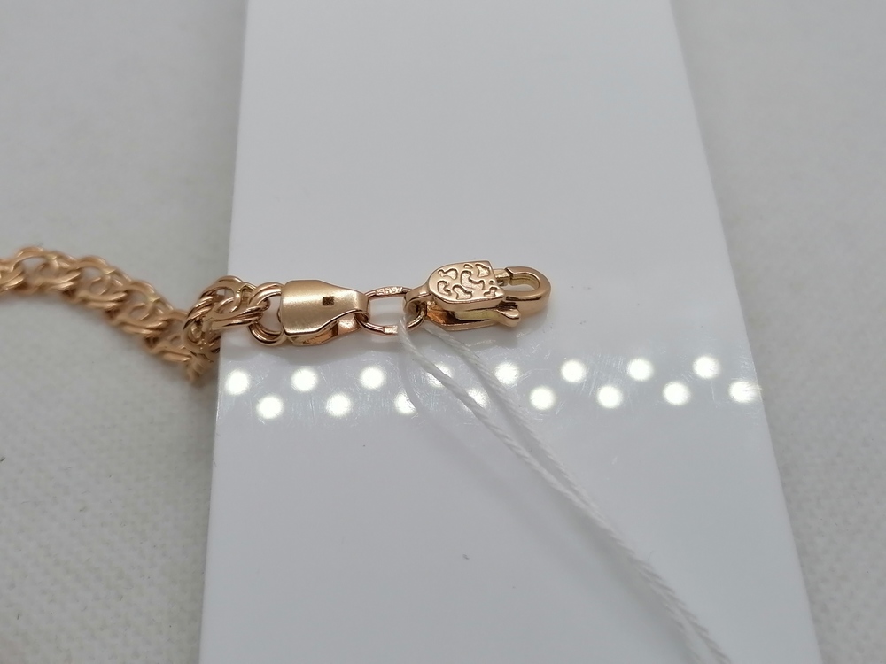 БЛБА585 БРАСЛЕТ ПОЛНОВЕСНЫЙ Бисмарк арбский (Au 585)