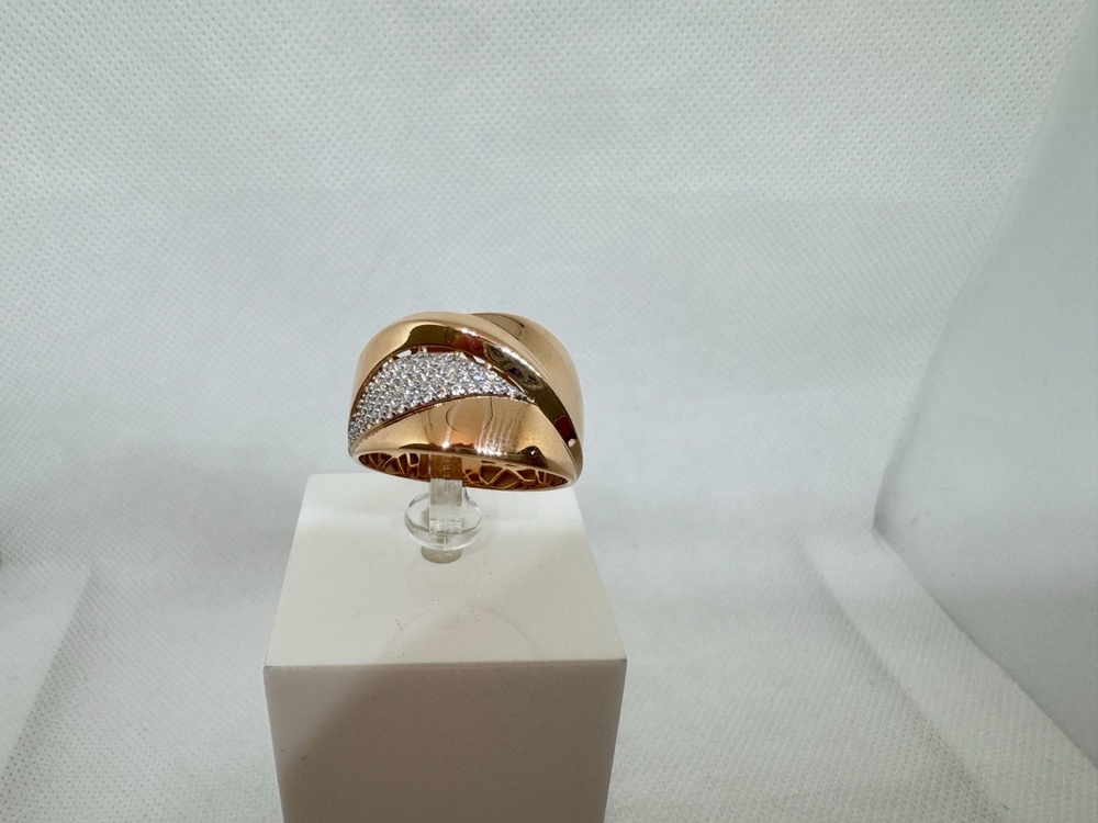 КОЛЬЦО С КАМНЯМИ (Au 585)