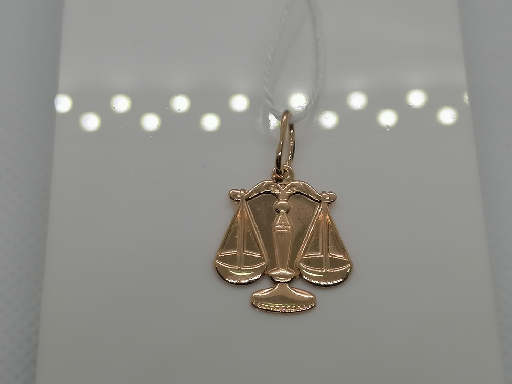 ПОДВЕСКА ЗНАК ЗОДИАКА ВЕСЫ Au 585