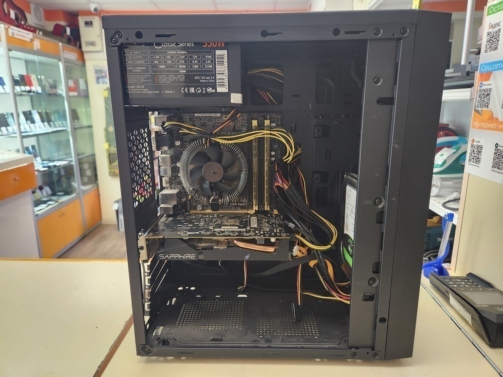 Системный блок Noname; Xeon E3-1270 v3, Radeon R7 200, 16 Гб, Нет, 500 Гб