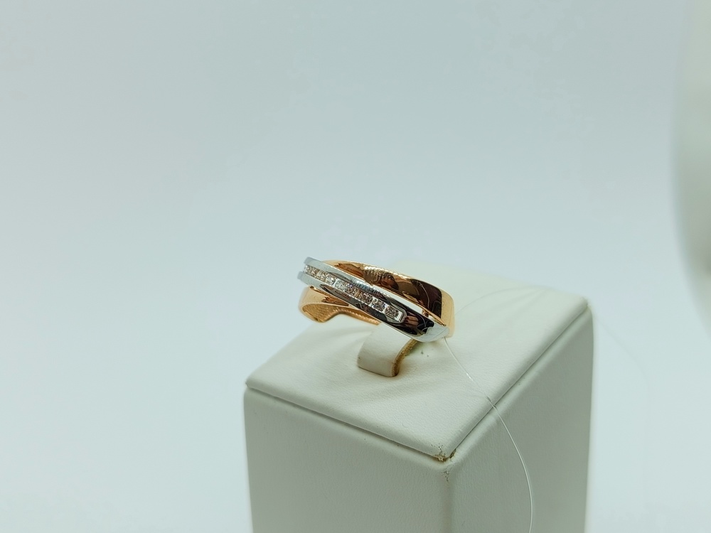 КОЛЬЦО С КАМНЯМИ (Au 585)