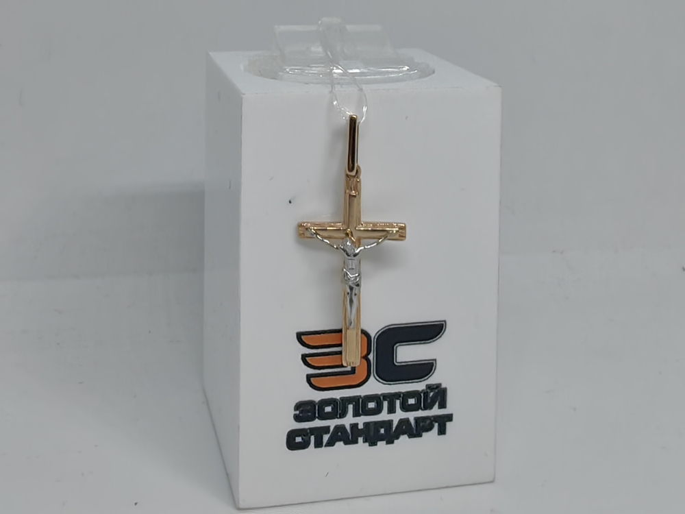 00-63-0131-00 ПОДВЕСКА КРЕСТ без камня (Au 585)