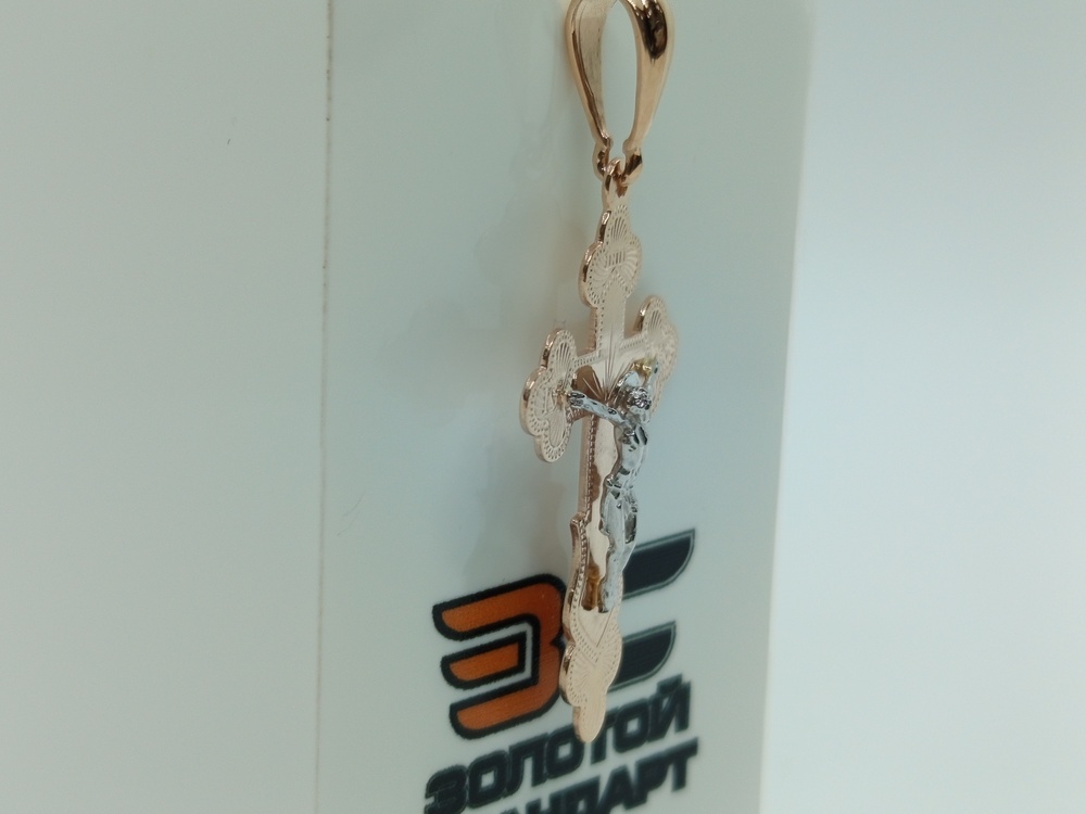 ПОДВЕСКА КРЕСТ без камня (Au 585)