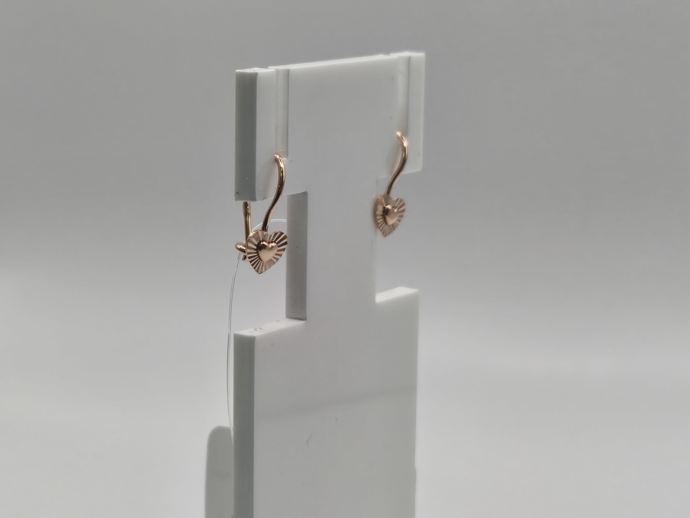 СЕРЬГИ ПЕТЕЛЬКА без камня (Au 585)