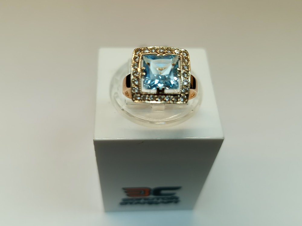 КОЛКМИ585 КОЛЬЦО С КАМНЯМИ (Au 585)