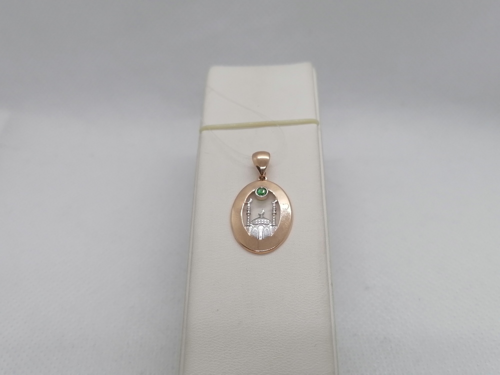 ПОДВЕСКА МЕЧЕТЬ с камнем (Au 585)