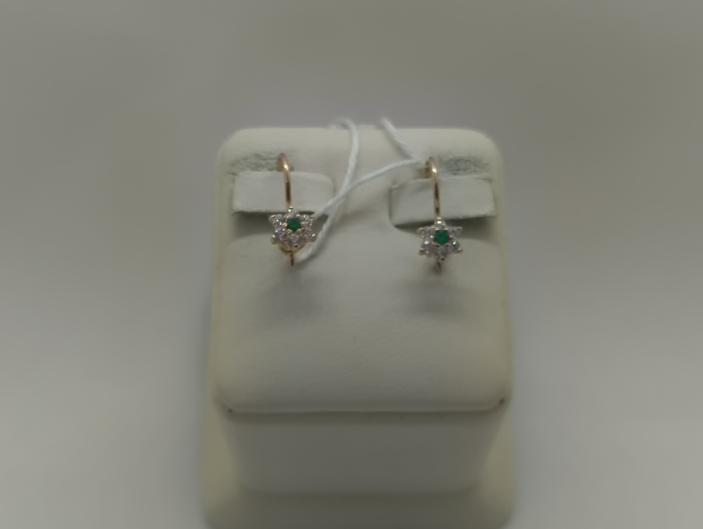 СЕРЬГИ С КАМНЯМИ (Au 585)