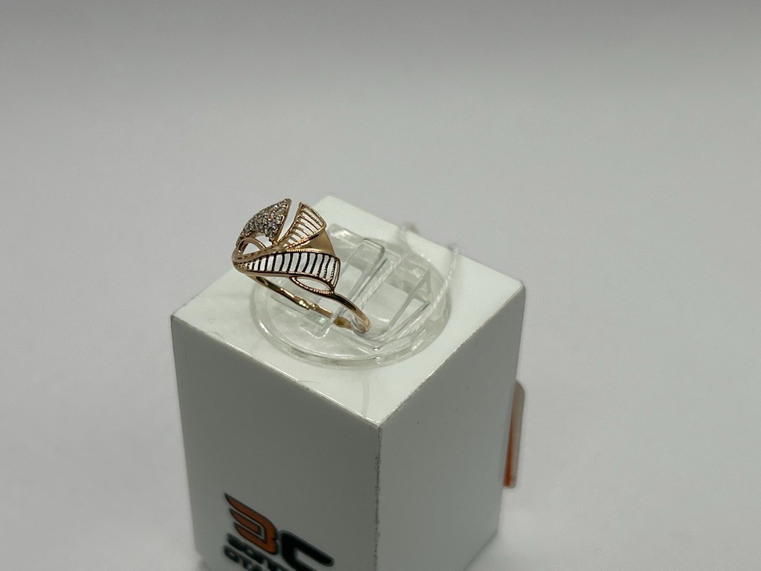 КОЛЬЦО С КАМНЯМИ (Au 585)