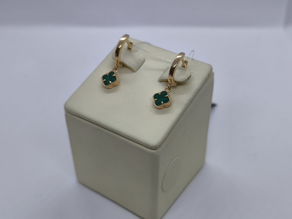 СЕРЬГИ С КАМНЕМ (Au 585)